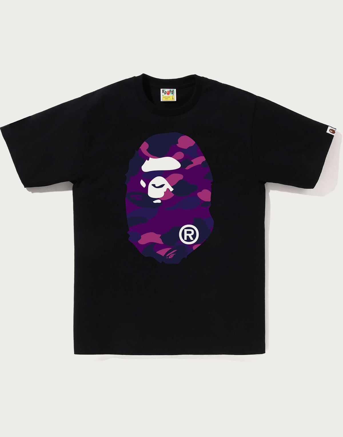 COLOR CAMO BIG APE HEAD TEE MENS