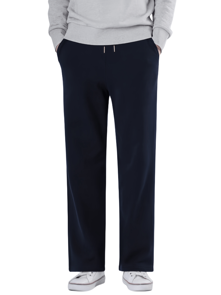 Thom Browne Style Unisex side Side-Stripe loose straight trousers