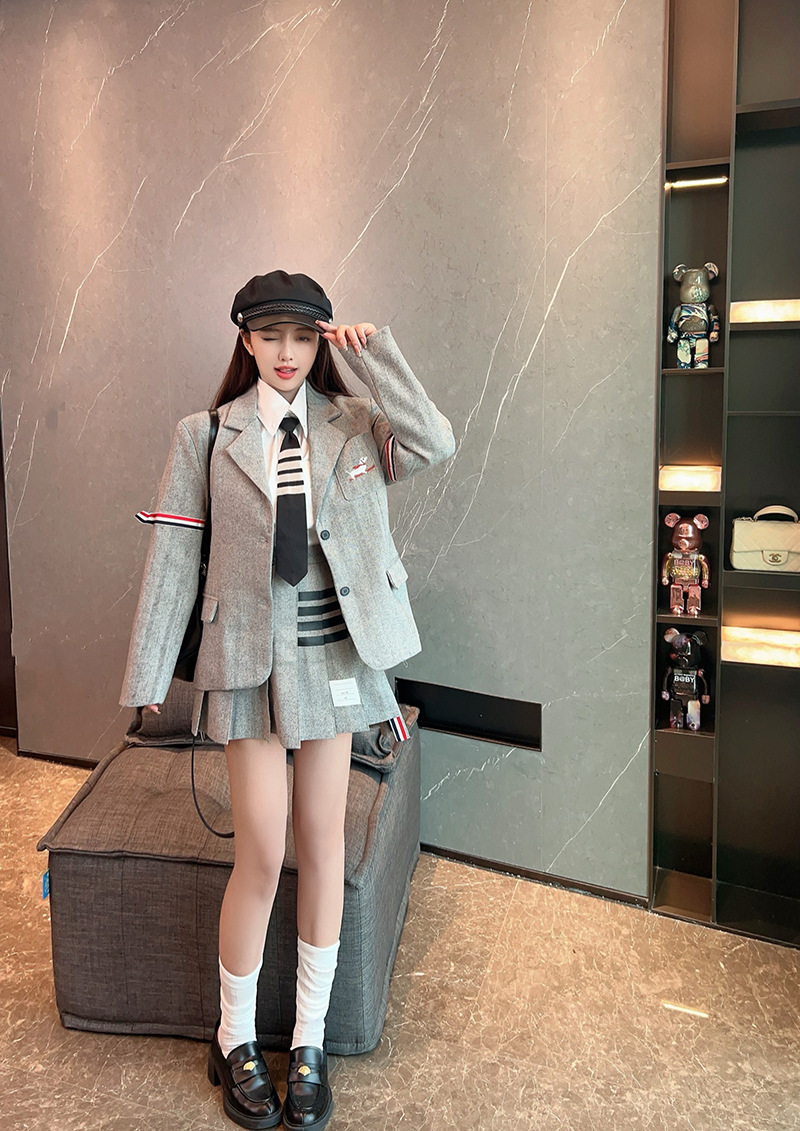 Women's Blazer and Pleated Skirt Set | Thom Browne