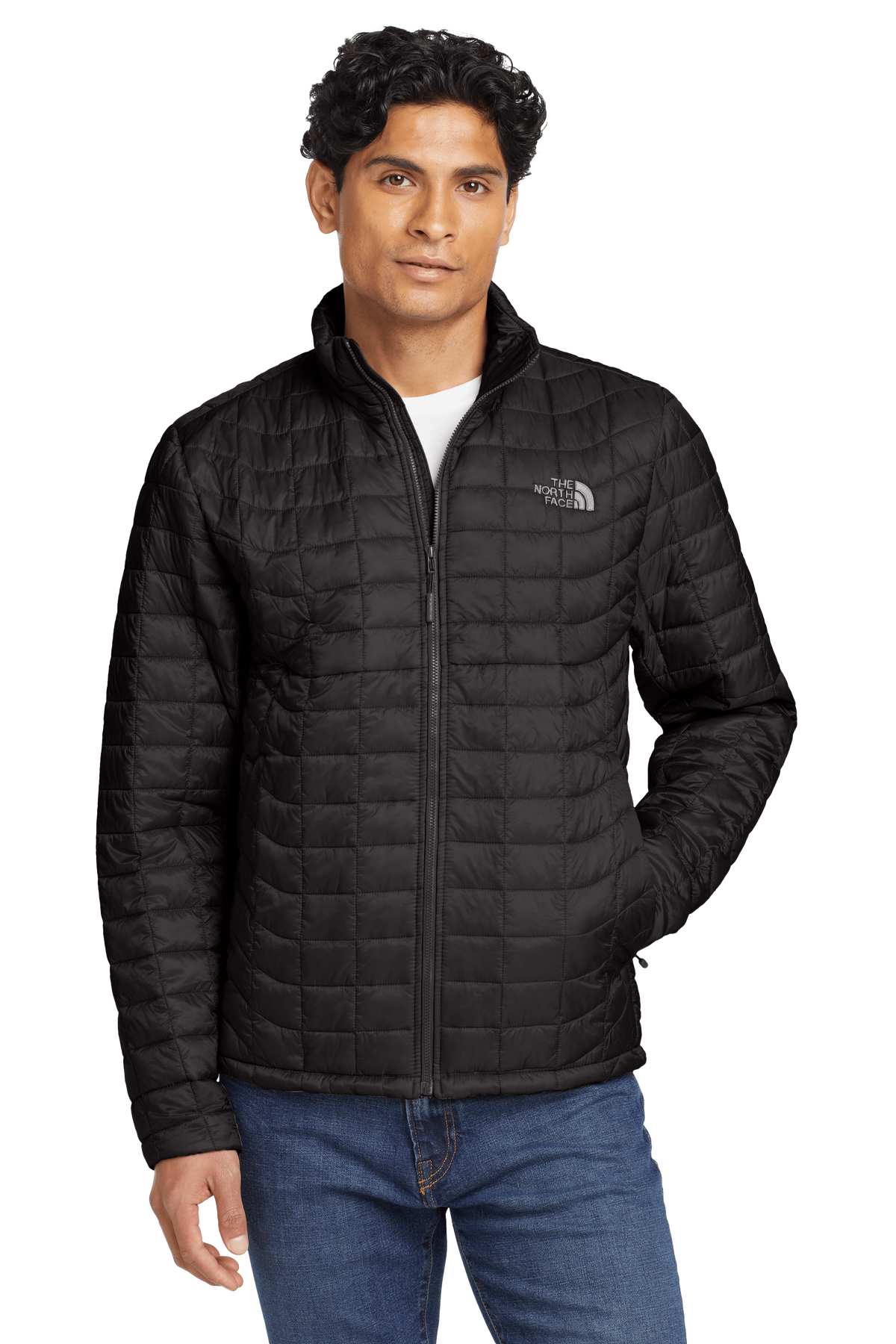 The North Face Men's Black ThermoBall Eco Jacket – Lightweight Packable Square-Baffle Insulated Puffer