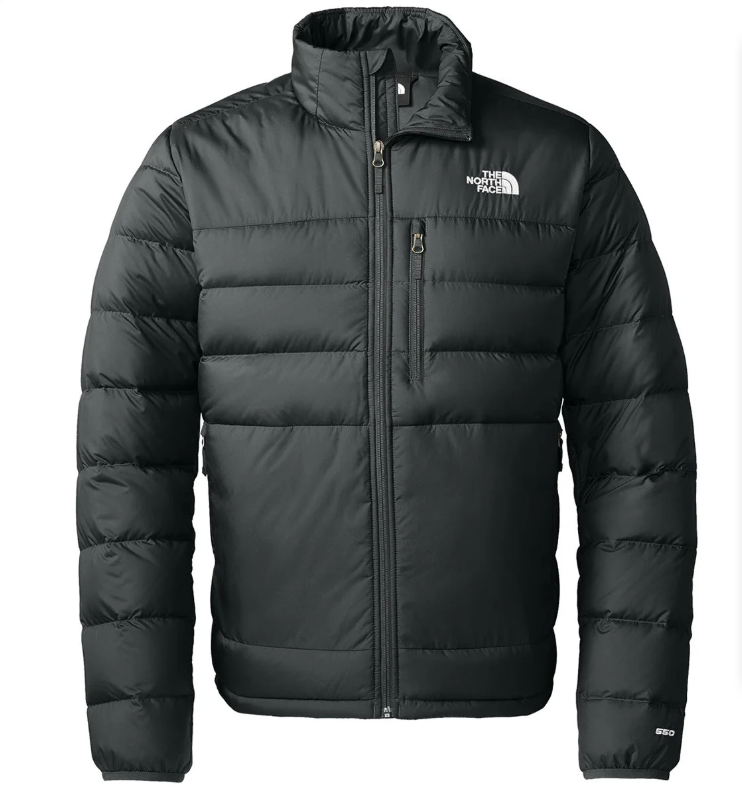 The North Face Men's Black 650-Fill Down Jacket – Aconcagua Slim-Fit Insulated Puffer