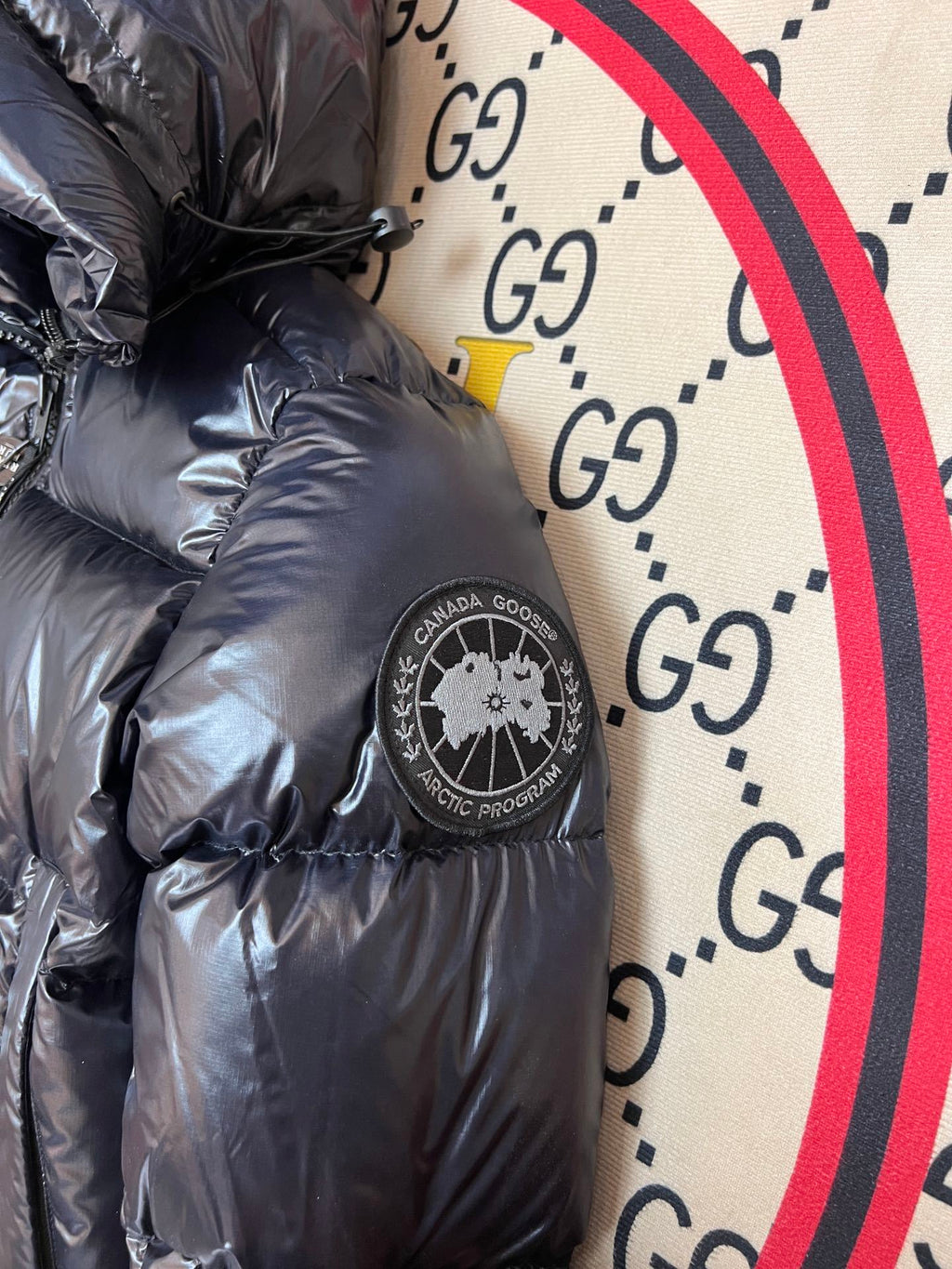Canada Goose Men's Black Hooded Down Jacket – Black Label Arctic Program Edition
