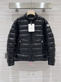 Moncler Men's Black Lightweight Down Jacket – Classic Collarless Slim Puffer
