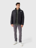 The North Face Men's Black Stretch Down Jacket – Slim-Fit Lightweight Fine-Baffle Insulated Puffer