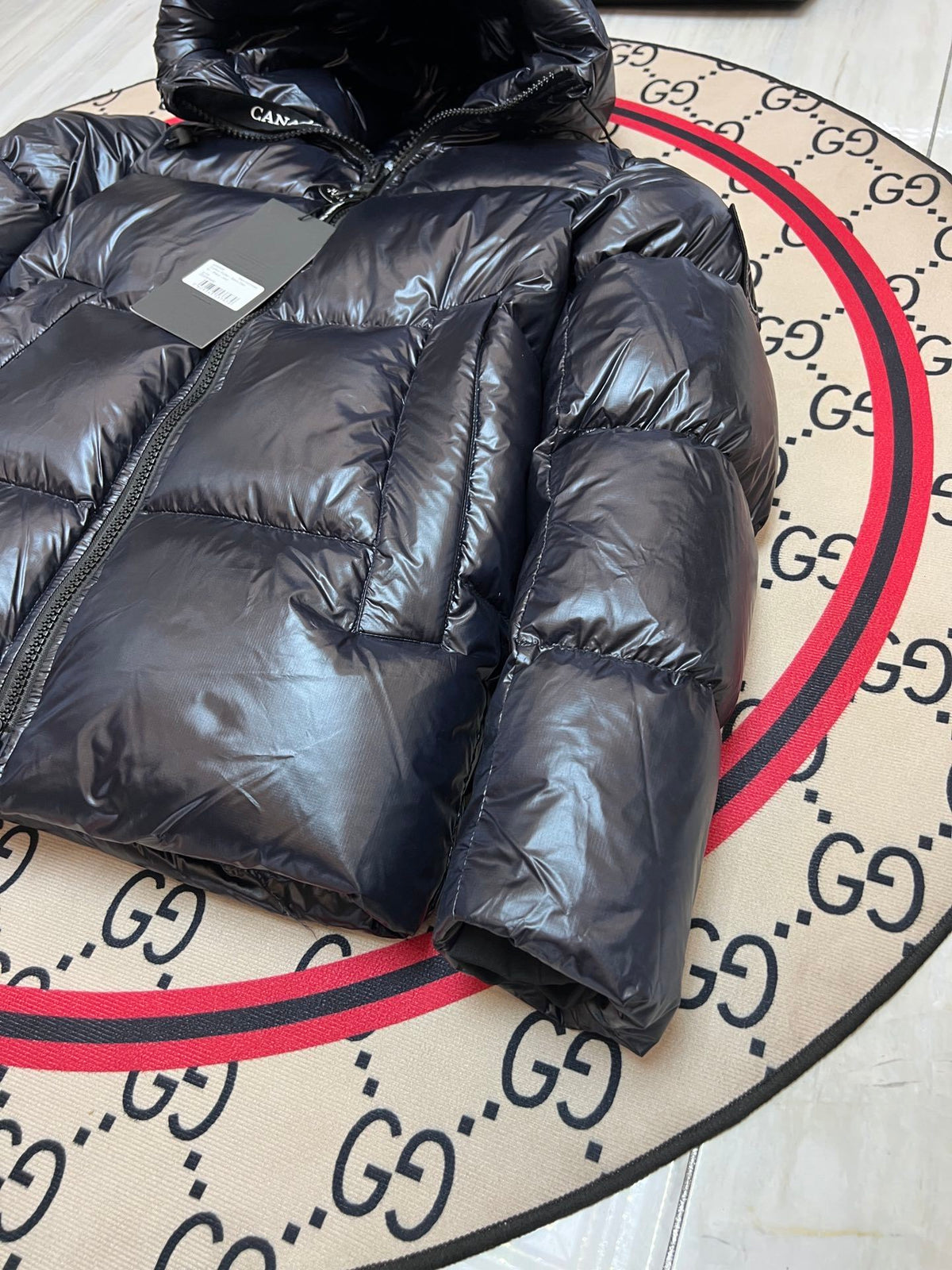 Canada Goose Men's Black Hooded Down Jacket – Black Label Arctic Program Edition