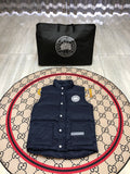 Canada Goose Men's Navy Down Vest – Freestyle Crew Sleeveless Puffer Jacket