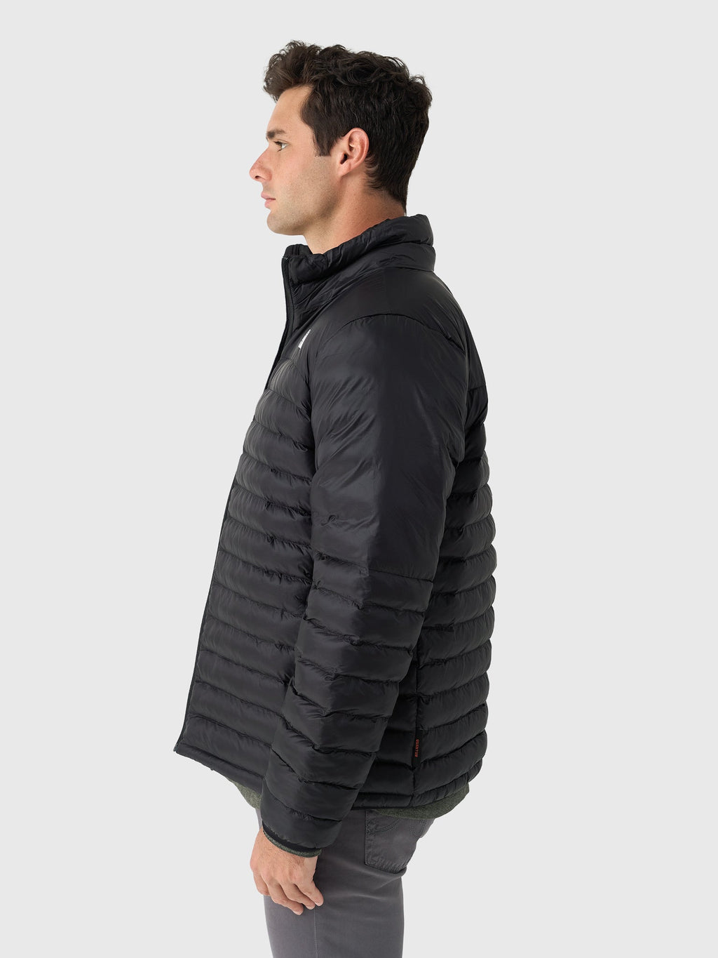 The North Face Men's Black Stretch Down Jacket – Slim-Fit Lightweight Fine-Baffle Insulated Puffer