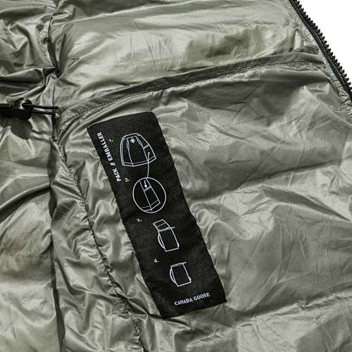Canada Goose Men's Olive Down Vest – Lightweight Insulated Sleeveless Jacket