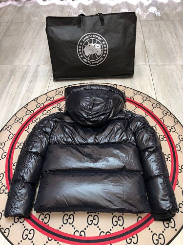 Canada Goose Men's Black Hooded Down Jacket – Black Label Arctic Program Edition
