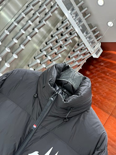 Moncler Grenoble Men's Black #Moncler Coordinate Print Down Jacket – Ski Series Oversized Puffer