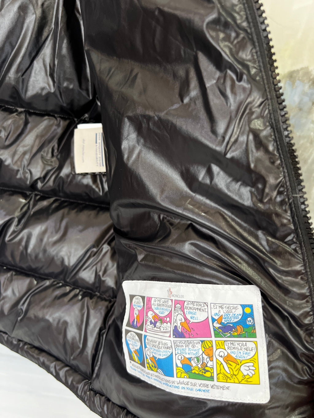 Moncler Men's Black Glossy Hooded Down Jacket – DIST Certified Classic Puffer