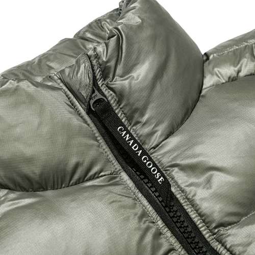 Canada Goose Men's Olive Down Vest – Lightweight Insulated Sleeveless Jacket