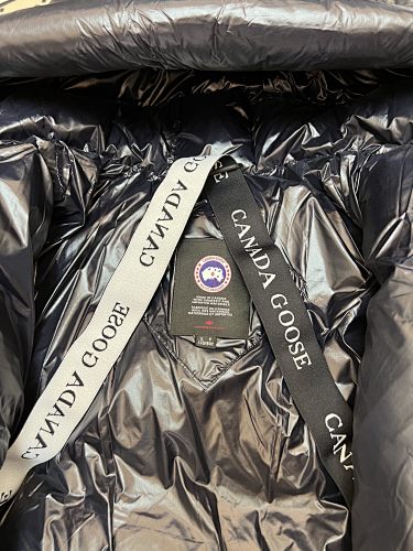 Canada Goose Men's Black Hooded Down Jacket – Black Label Arctic Program Edition