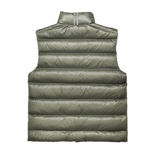 Canada Goose Men's Olive Down Vest – Lightweight Insulated Sleeveless Jacket