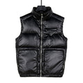 Prada Men's Black Hooded Down Vest – Sleeveless Puffer Jacket