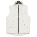 Moose Knuckles Men's Off-White Down Vest – Sleeveless Puffer Jacket