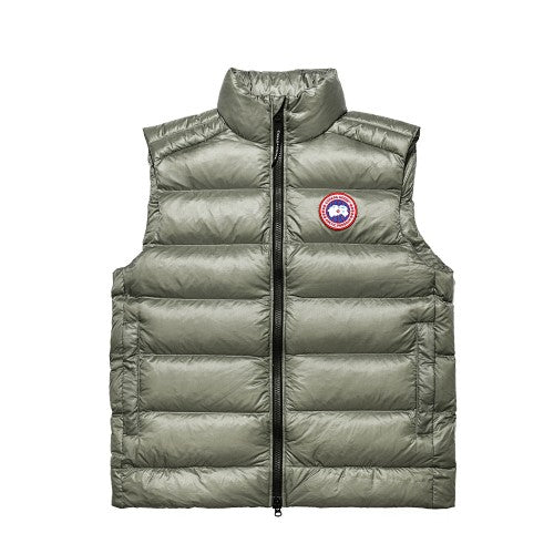 Canada Goose Men's Olive Down Vest – Lightweight Insulated Sleeveless Jacket