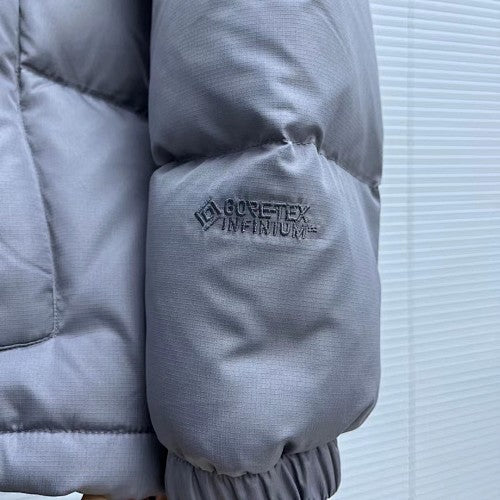 The North Face Purple Label Silver Grey GORE-TEX INFINIUM Hooded Down Jacket – nanamica Wide-Baffle Puffer