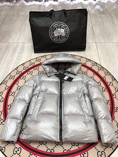 Canada Goose Men's Boulder Grey Chilton Puffer Jacket – High-Gloss Down Jacket