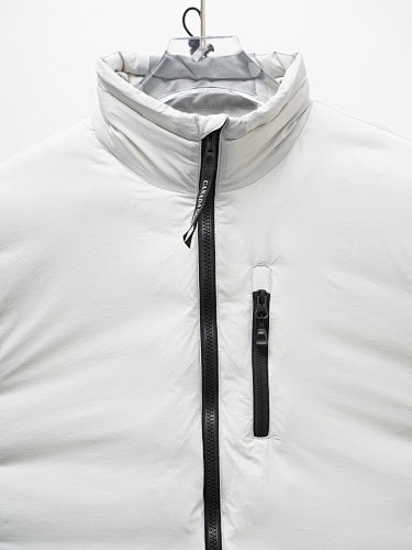 Canada Goose Men's White Down Jacket – Hybridge Arctic Program Puffer with Inner Layer