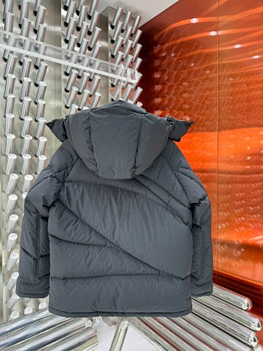 Moncler Men's Black Long Hooded Down Parka – Oversized Luxury Longline Coat