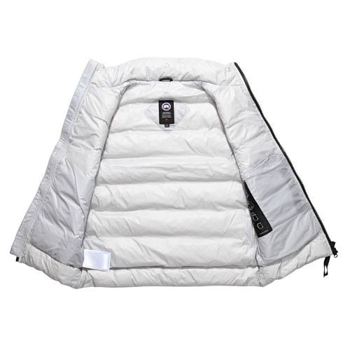 Canada Goose Men's White Down Vest – Lightweight Insulated Sleeveless Jacket