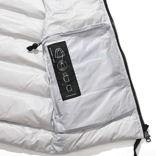 Canada Goose Men's White Down Vest – Lightweight Insulated Sleeveless Jacket