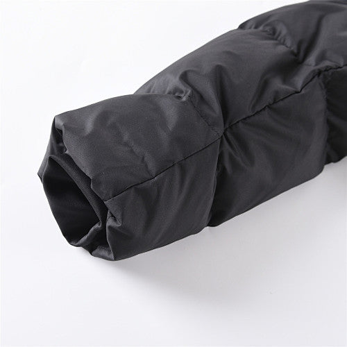 Lululemon Women's Black Cropped Hooded Down Jacket – Oversized Hood Short Puffer