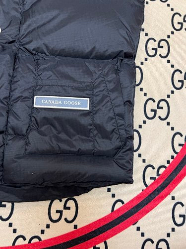 Canada Goose Puffer Vest in Black with Stand Collar