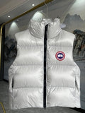 Canada Goose Women's Silver Down Vest – Freestyle Sleeveless Puffer Jacket