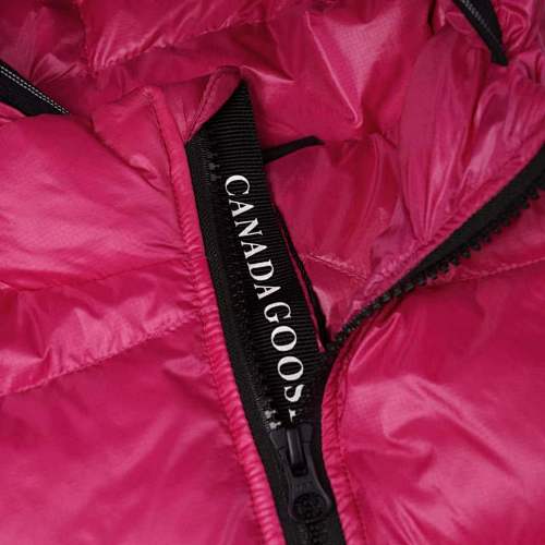 Canada Goose Women's Berry Pink Lodge Down Jacket – Lightweight Arctic Program Puffer with Signature Patch
