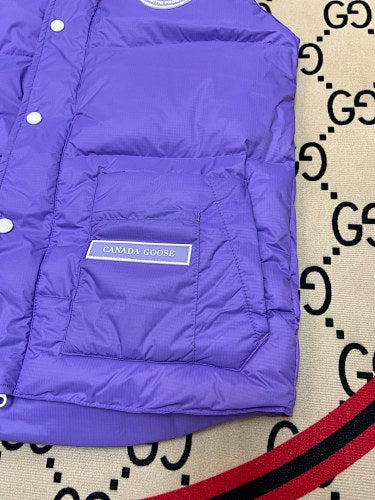 Canada Goose Men's Purple Down Vest – Freestyle Crew Sleeveless Puffer Jacket