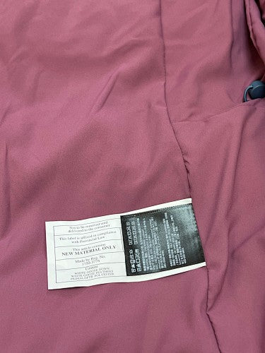 Lululemon Women's Berry Purple Hooded Down Jacket – Tonal Logo Snap-Front Puffer