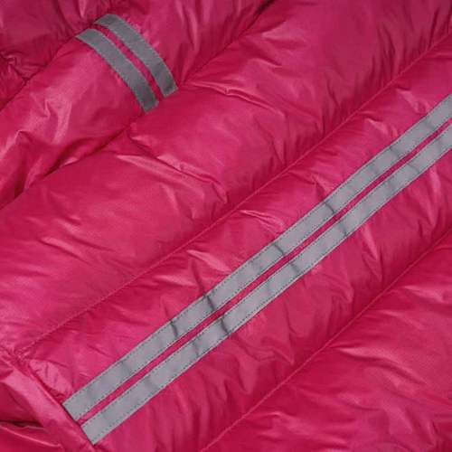 Canada Goose Women's Berry Pink Lodge Down Jacket – Lightweight Arctic Program Puffer with Signature Patch