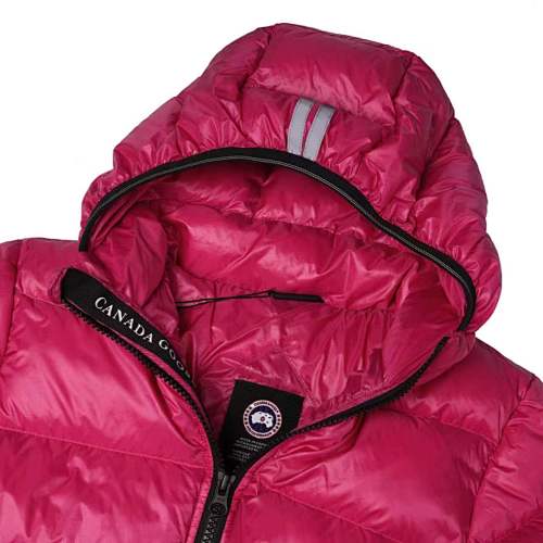 Canada Goose Women's Berry Pink Lodge Down Jacket – Lightweight Arctic Program Puffer with Signature Patch