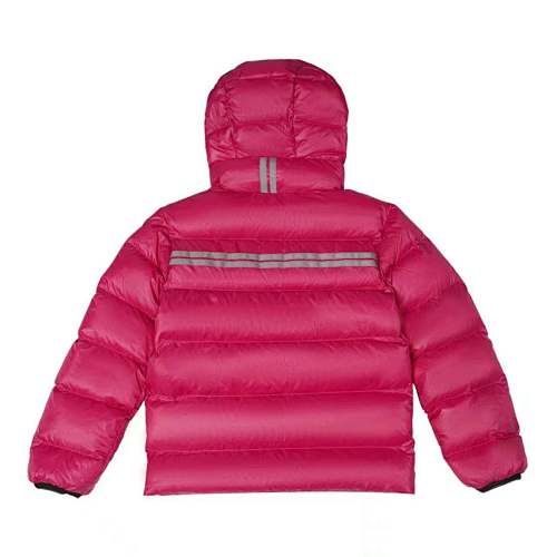 Canada Goose Women's Berry Pink Lodge Down Jacket – Lightweight Arctic Program Puffer with Signature Patch