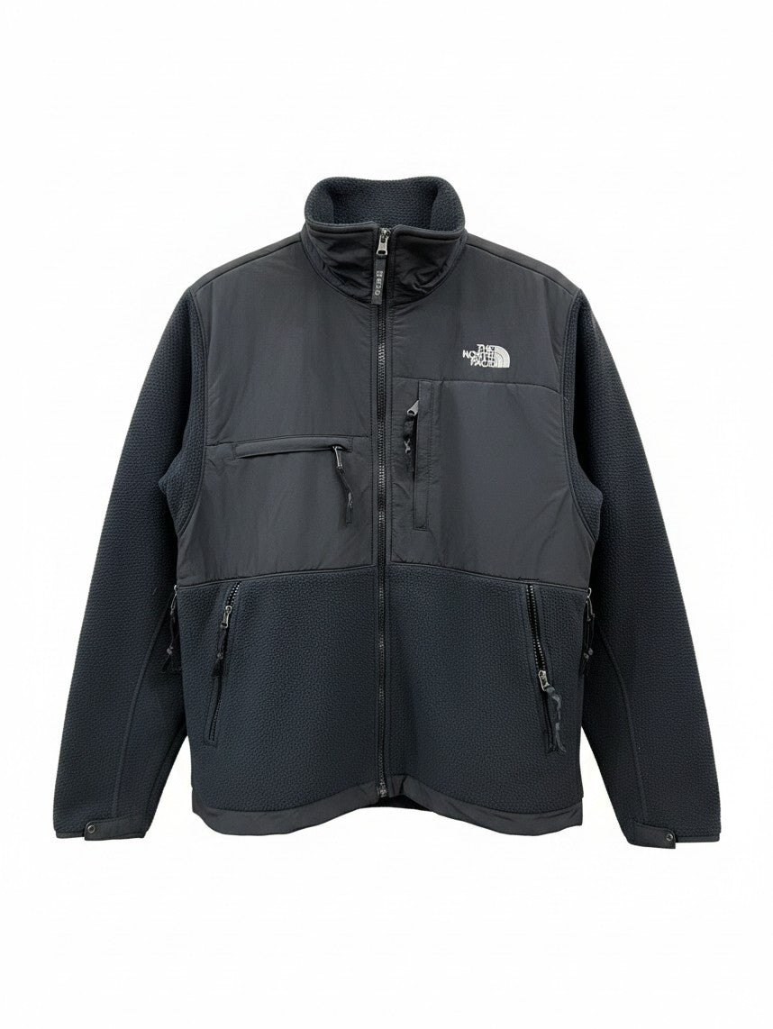 The North Face Men's Black Denali Fleece Jacket – Classic Polartec Softshell Panel Zip-Up