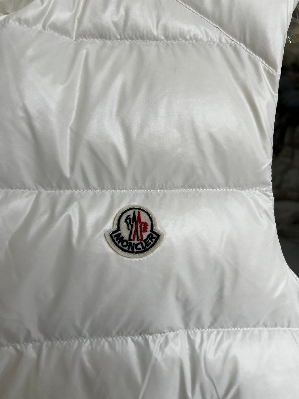 Moncler Men's White Down Vest – Tibt Sleeveless Puffer Jacket