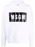 MSGM high-contrast logo hoodie