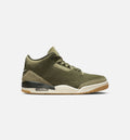 Air Jordan 3 Retro Medium Olive Men's Lifestyle Shoes - Medium Olive/Sequoia/Neutral Olive/Sail/Total Crimson