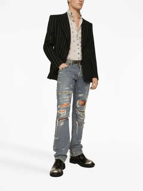 Dolce & Gabbana pinstripe double-breasted blazer