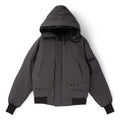 Canada Goose Men's Graphite Chilliwack Bomber Down Jacket – Arctic Program Hooded Puffer Coat with Flap Pockets Ribbed Cuffs