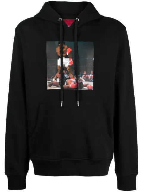 Mostly Heard Rarely Seen 8-Bit Knockout graphic-print cotton hoodie