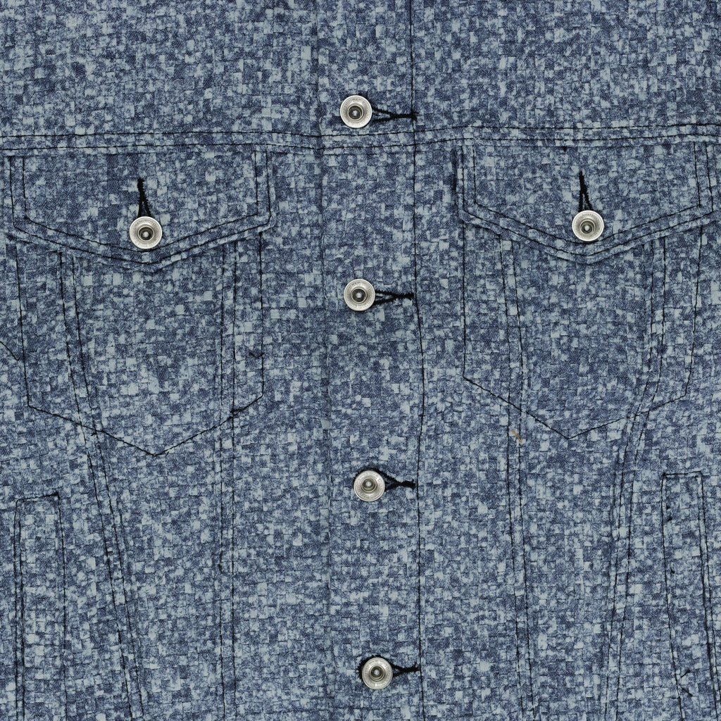 INDIGO WOVEN TRUCKER JACKET