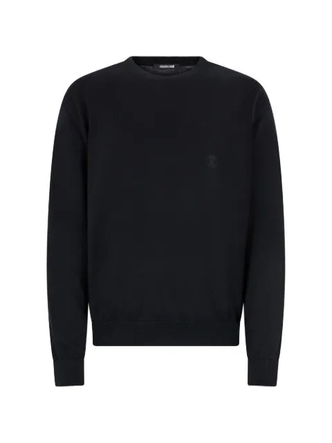 Roberto Cavalli monogram-embroidered sweater