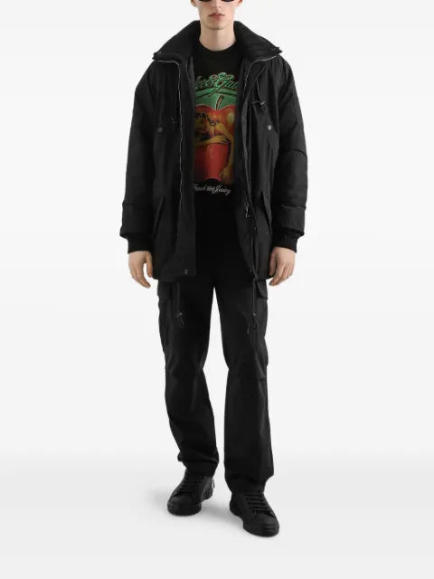 Dolce & Gabbana hooded drawstring jacket