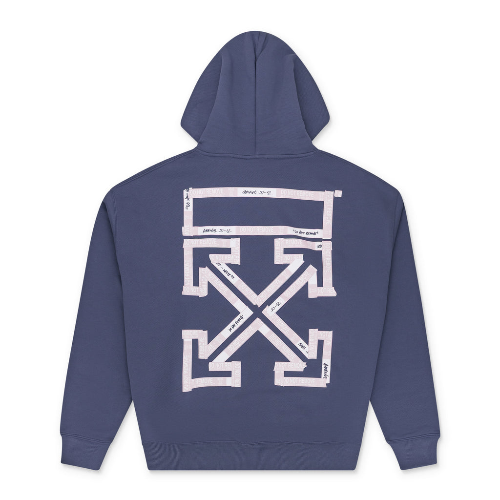 Blue Indigo Tape Arrow Hoodie