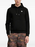 Ea7 Emporio Armani logo-patch hoodie