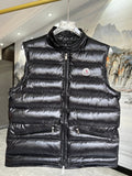 Moncler Men's Black Longue Saison Down Vest – Sleeveless Puffer Jacket