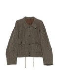 Ziggy Chen striped shirt jacket